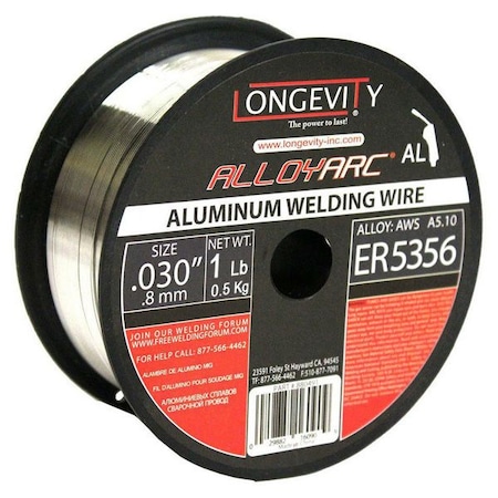 ALLOY-ARC ER5356 Welding Wire: 0.030(0.8mm), 1Lb Spool
